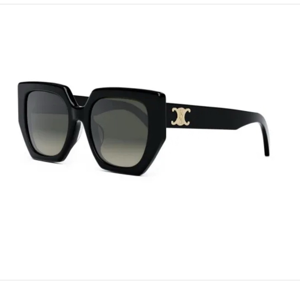 Celine Triomphe CL40239F SunglassesBlack w/Gold Celine Triomphe